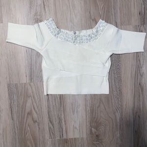 White Bebe Crop